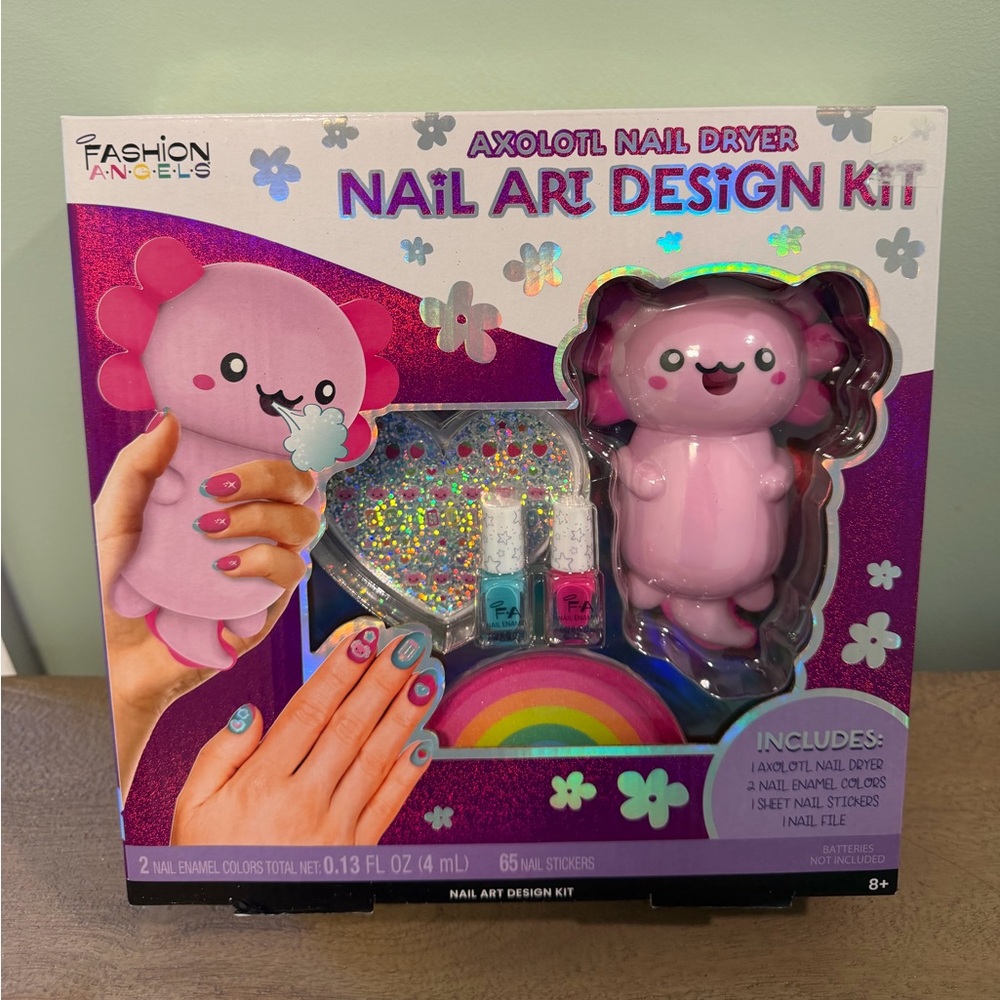 Fashion Angels Axolotl Nail Art Kit - Purple